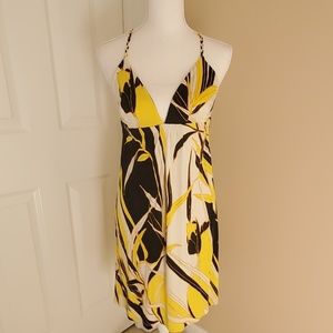 JB by Julie Brown floral print silk v-neck dress